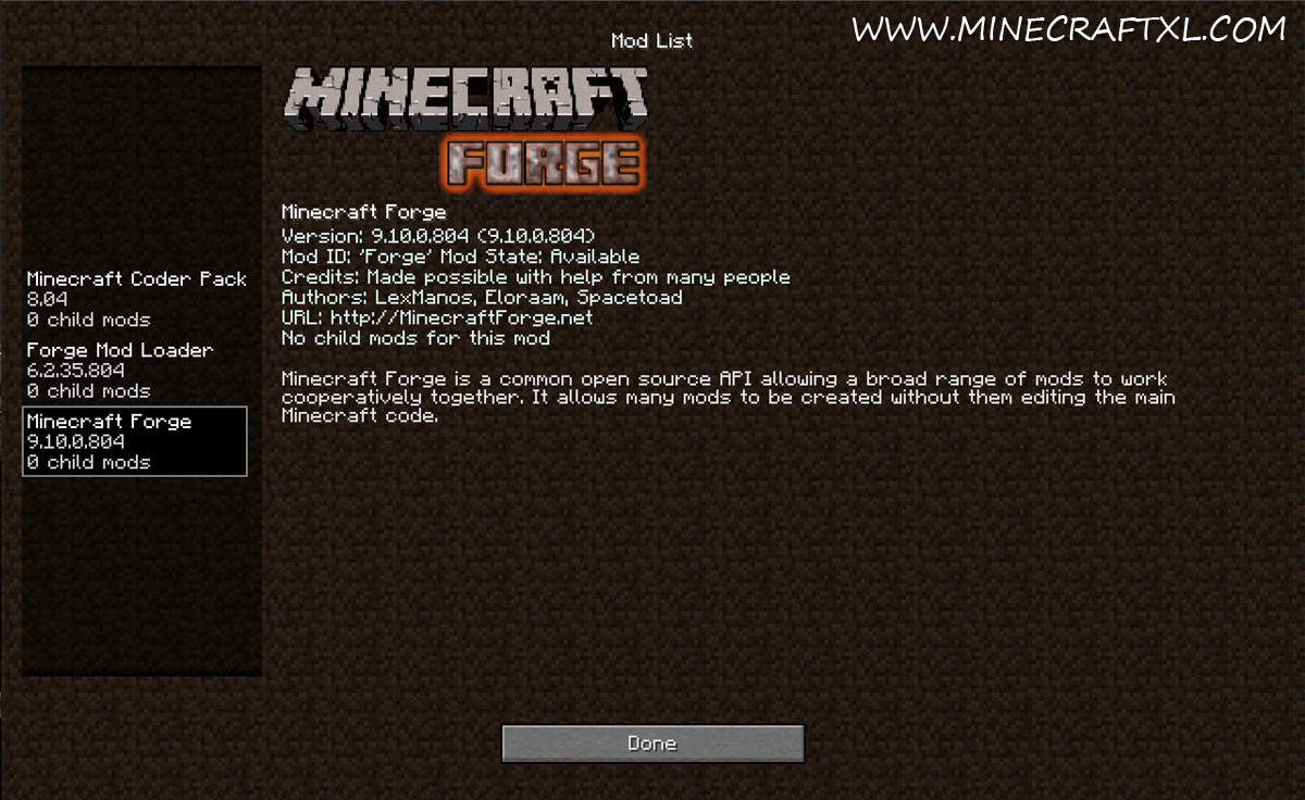 Minecraft forge for mac 1.7.10